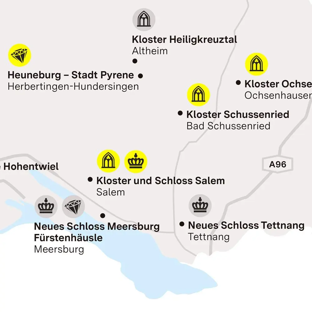 Illustration: Staatliche Schlösser und Gärten Baden-Württemberg, JUNG:Kommunikation GmbH Motiv der Staatlichen Schlösser und Gärten Baden-Württemberg zum Relaunch ihres CD