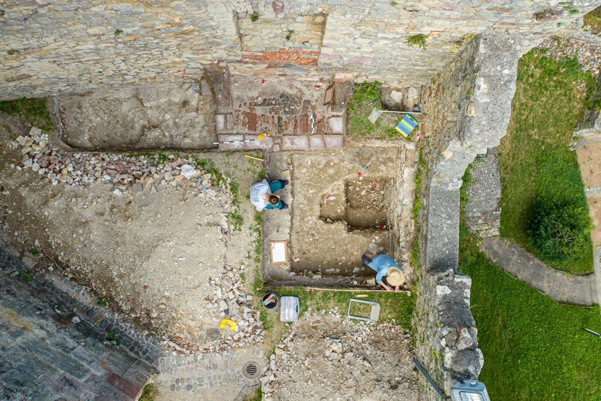 Burg Rötteln, Event, Ausgrabung, Grabungsteam