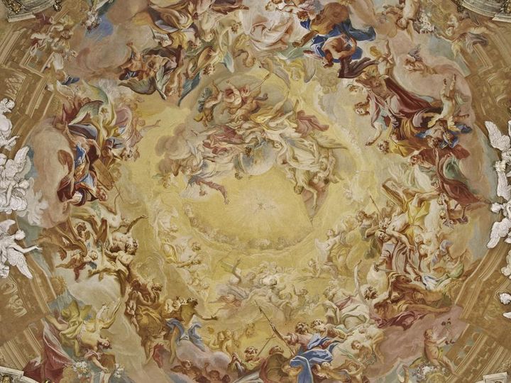 Residenzschloss Ludwigsburg, Deckengemälde der Schlosskapelle 