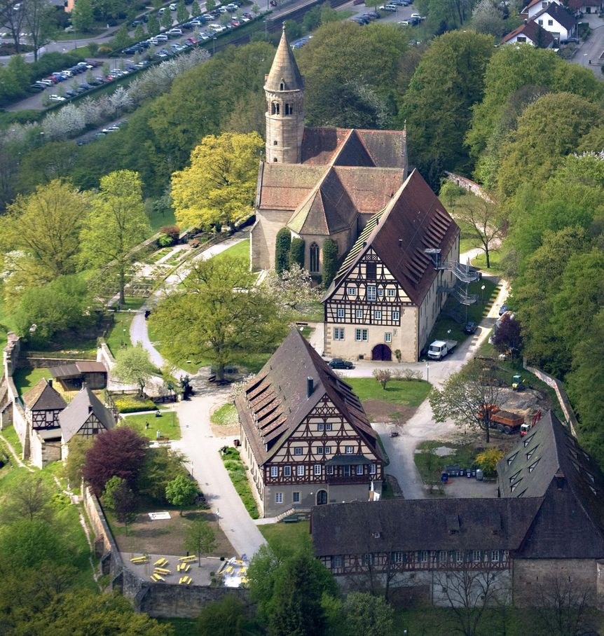 Luftaufnahme von Kloster Lorch