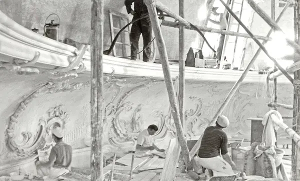 Foto: Staatliche Schlösser und Gärten Baden-Württemberg, Artur Hassler Schloss Bruchsal, Wiederaufbau